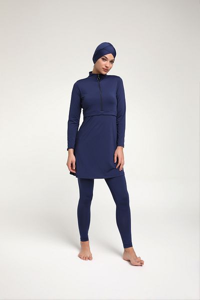 Chelly Πλήρως κλειστό μαγιό Hijab με μισό φερμουάρ