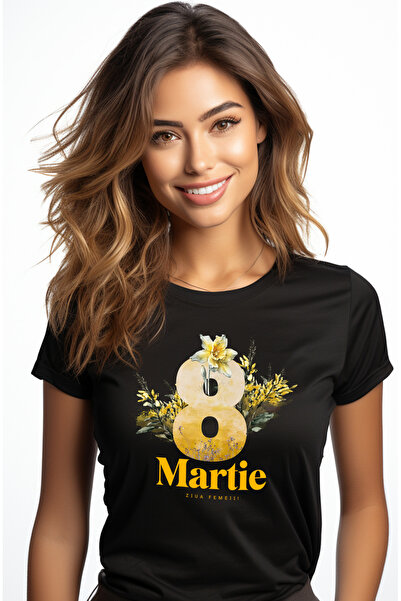 StoryGift Romania Tricou Femei 8 Martie Ziua Femeii Sarbatoare Mama Flori cu ...