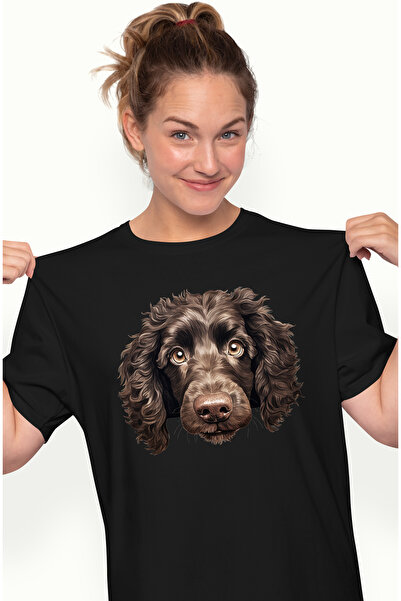 StoryGift Romania Tricou Femei cu un catel blanos, ilustratie, cuminte, se ui...