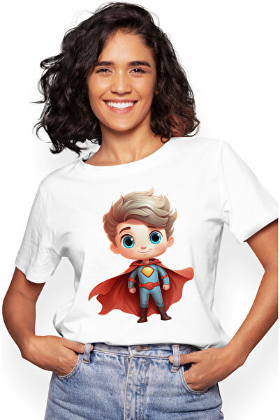 StoryGift Romania Tricou Femei cu un baiat erou cu pelerina rosie, costum de ...