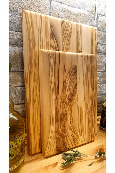 F&S WoodArt Edremith Olive Tree 40 X 27.5 cm Large Size Cutting Board Presentation Meat Bread Vegetable Chopping Board
