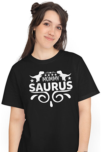 StoryGift Romania Tricou Femei cu stelute si figuri de dinozauri cu textul in...