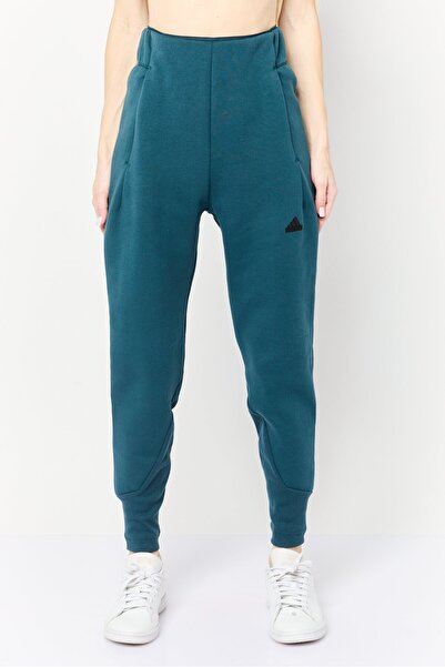 adidas بنطلون رياضي نسائي مناسب للتدريب 7/8، أزرق مخضر