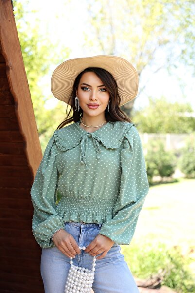 ZAHRA ELVİN PUANTİYELİ GÖMLEK