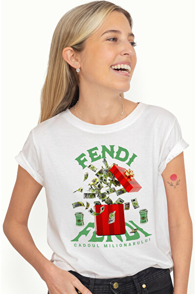 StoryGift Romania Women's T-Shirt - Millionaire's Gift, with print on the Fro...