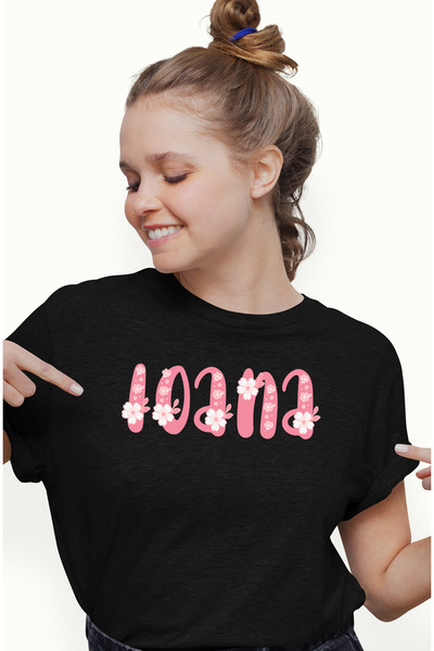 StoryGift Romania Tricou Femei Cu Numele Ioana, Flori, Colorat, Roz, Dragut, ...