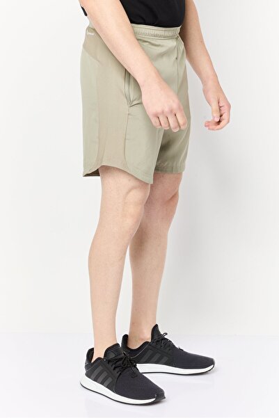 adidas شورت تدريب رجالي بمقاس عادي وطول 7 بوصات، زيتوني فاتح