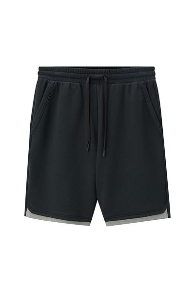 Giordano Men's Cotton Blend Waffle Knit Shorts