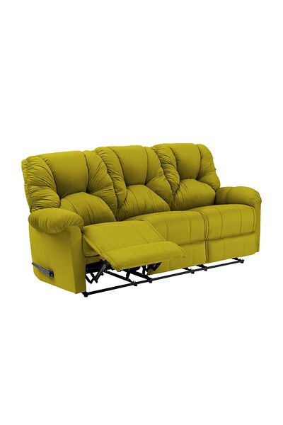BACK COMFORT Urban Polo | Velvet Triple Recliner Chair