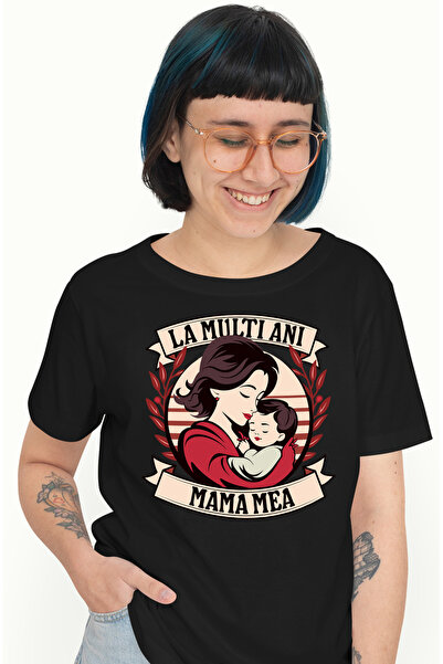StoryGift Romania Tricou Femei la multi ani mama mea femeie cu copil 8 martie...