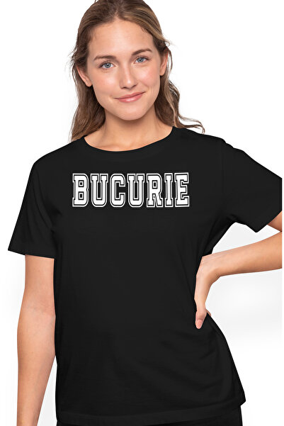 StoryGift Romania Tricou Femei Bucurie, Mesaj Motivational, Text Inspirationa...