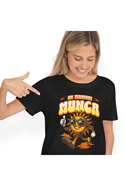 StoryGift Romania Tricou Femei cu Soare Cu Ochelari Vesel La plaja cu Papuci ...