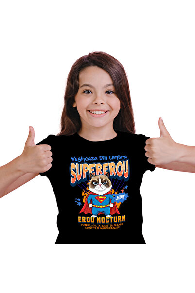 StoryGift Romania Tricou Copii cu Veverita Cu Parasuta Colorata In Aer Vesela...