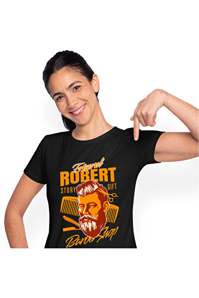 StoryGift Romania Tricou Femei cu Chip Uman Cu Barba Si Par Lung Foarfeca Fri...