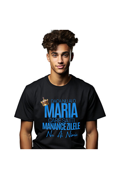 StoryGift Romania Tricou Barbati cu Design Coroana Regala De Rege Iubire Sarc...