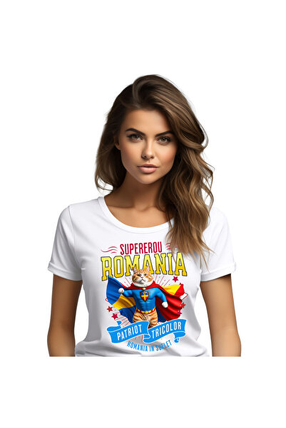 StoryGift Romania Tricou Femei cu Birman / birman Pisica In Costum de Capitan...