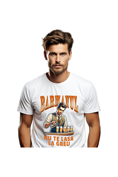 StoryGift Romania Tricou Barbati cu Barbat Cu Vesta Si Cravata Cu Shoturi Alc...