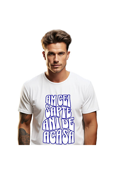 StoryGift Romania Tricou Barbati cu Mesaj Stil Bizar Educatie, Copilarie, Bun...
