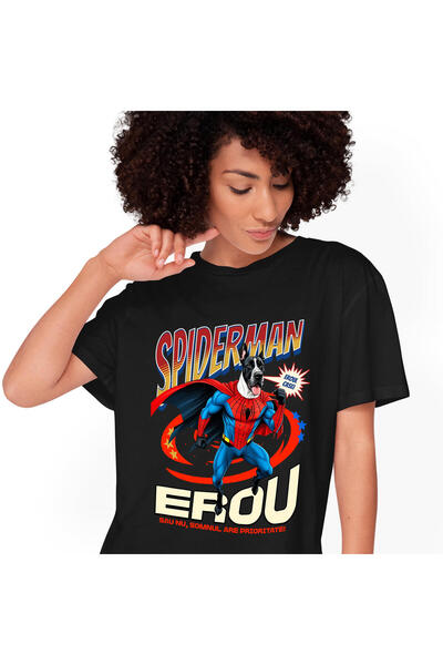 StoryGift Romania Tricou Femei cu Dog German / Great Dane Caine In Costum de ...