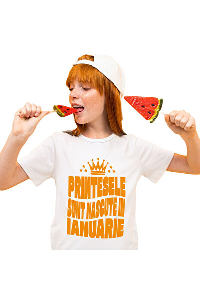 StoryGift Romania Tricou Copii cu Coroan Regala Printesa Stele Stralucitoare ...