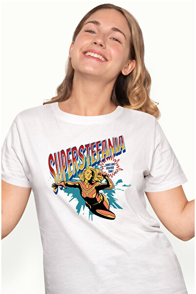 StoryGift Romania Tricou Femei Super Stefania, SuperErou Sunt Aici Pentru Tin...