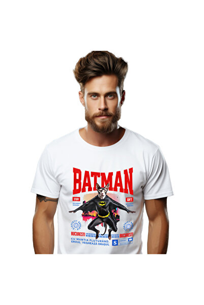 StoryGift Romania Tricou Barbati cu Pisica Cu Sapca si Minge De Baseball Supe...