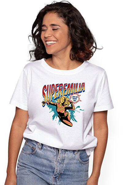 StoryGift Romania Tricou Femei Super Emilia, SuperErou Sunt Aici Pentru Tine,...