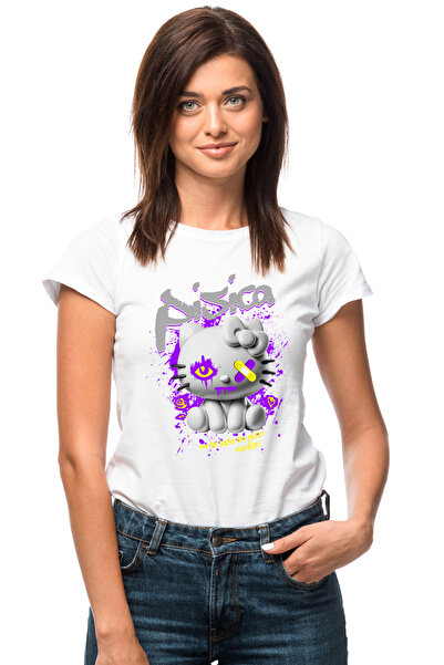 StoryGift Romania Tricou Femei pisica horror nu te las sa pleci nicaieri iubi...