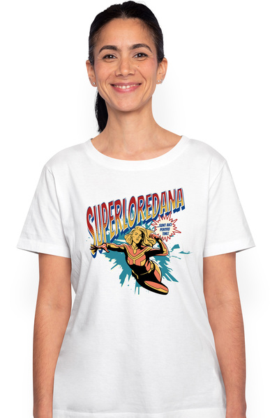 StoryGift Romania Tricou Femei Super Loredana, SuperErou Sunt Aici Pentru Tin...