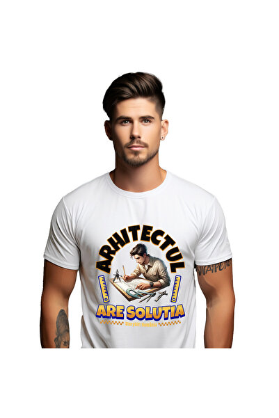 StoryGift Romania Tricou Barbati cu Barbat Brunet Desen Schite Meserie Pasiun...