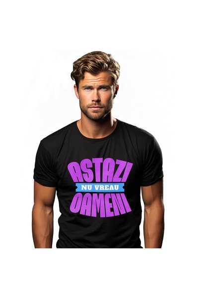 StoryGift Romania Ανδρικό T-shirt με αστείο μήνυμα στα Ρουμάνικα  "Σήμερα δεν...
