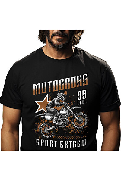 StoryGift Romania Ανδρικό T-Shirt με θέμα του Motocross, με χαρακτήρες ηρώων ...