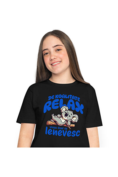 StoryGift Romania Tricou Femei cu Urs Koala Relaxare Pe Trunchi De Copac Somn...
