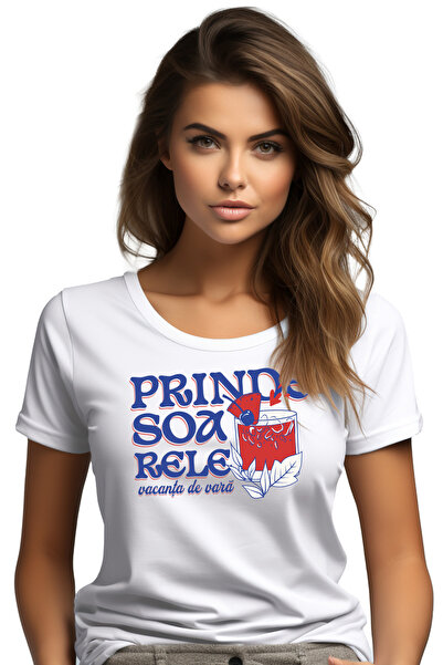 StoryGift Romania Tricou Femei Prinde soarele, vacanta de vara pahar cocktail...