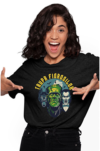 StoryGift Romania Tricou Femei Trupa fiorosilor-Darcula, cu imprimeu pe Fata,...