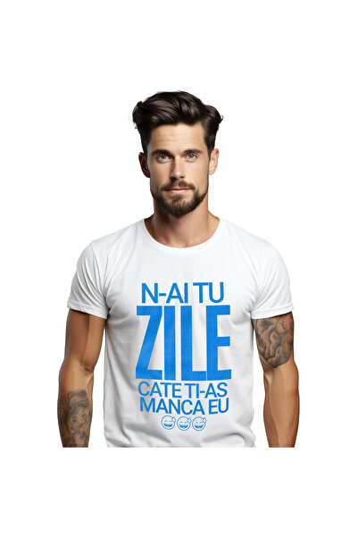 StoryGift Romania Tricou Barbati cu Design Haios In Limba romana Smiley face ...