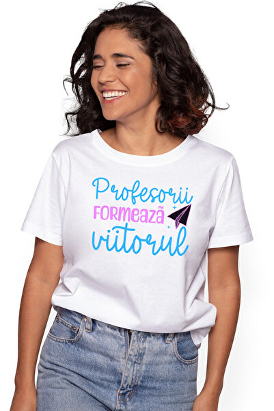 StoryGift Romania Tricou Femei Profesorii formeaza viitorul educatie scoala c...