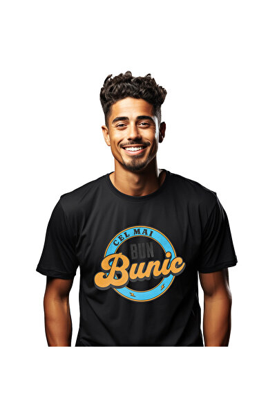 StoryGift Romania Ανδρικό T-shirt με πολύχρωμο στρογγυλό σήμα για τον καλύτερ...