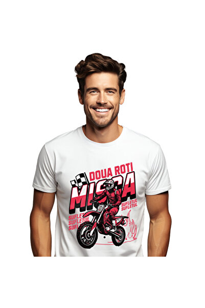 StoryGift Romania Tricou Barbati cu Cursa Barbat In Echipament Profesionist M...