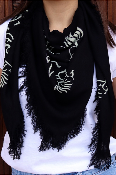 Umay Group Umay El Yapımı Azerbaycan Şal / Eşarp – Anka – 100x100 cm – Pamuk ...