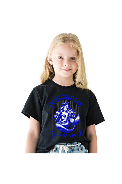 StoryGift Romania Tricou Copii cu Sirena de mare cu coroana de Regina Marii s...