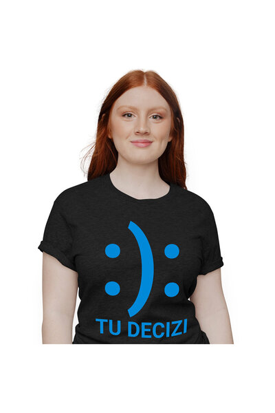 StoryGift Romania Women's T-shirt with Smiling Face and Sad Face Irony Kids J...