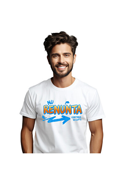 StoryGift Romania Tricou Barbati cu Sageata Desen Stil Stradal Motivational N...
