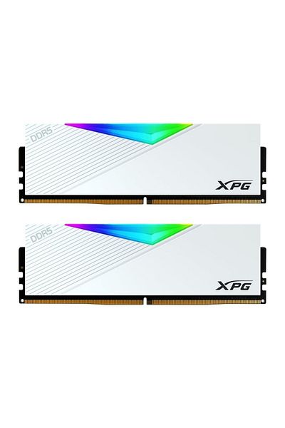 XPG Lancer White 64Gb (2X32Gb) Ddr5 6400Mhz Cl32 Gaming (Player) Ram (Ax5U6400C3232G-Dclarwh)