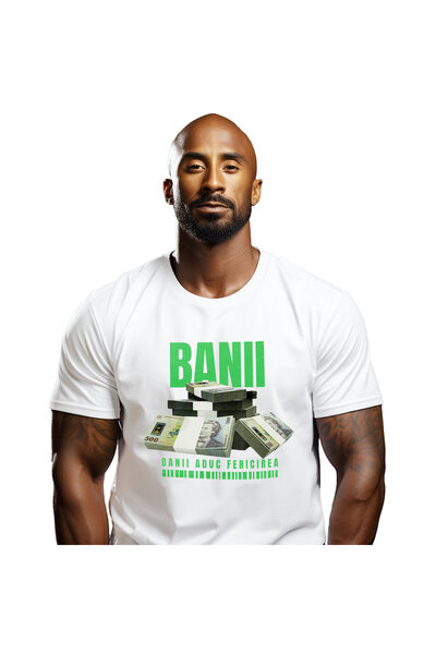 StoryGift Romania Tricou Barbati cu Teancuri Dezordonate Banii, Bancnote 500 ...