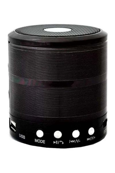 Generic WS-887 مكبر صوت بلوتوث صغير أسود