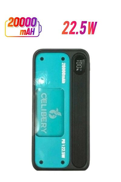 celibery 20000 mAh Basix Plus Power Delivery Power Bank 22.5W PD & QC 3.0 with Lightning Input