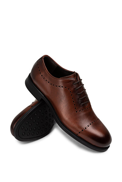 Deery Genuine Leather Copper Color Men's Classic Shoes