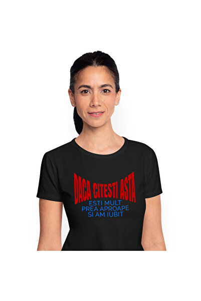 StoryGift Romania Tricou Femei cu Mesaj haios Iubita disperata Valentine's Da...