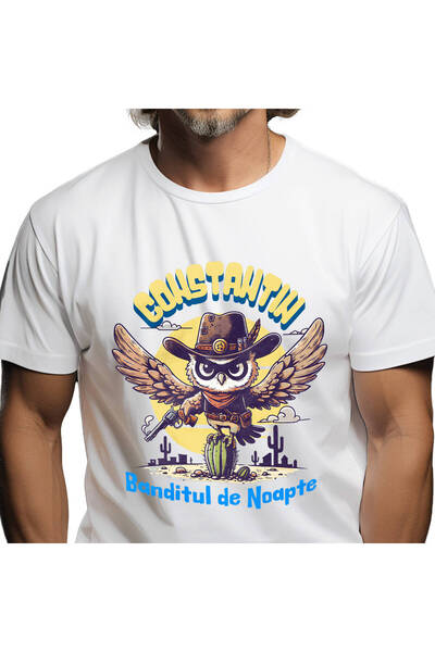 StoryGift Romania Tricou Barbati cu Bufnita Cu Aripi Deschise Imense Sherif B...